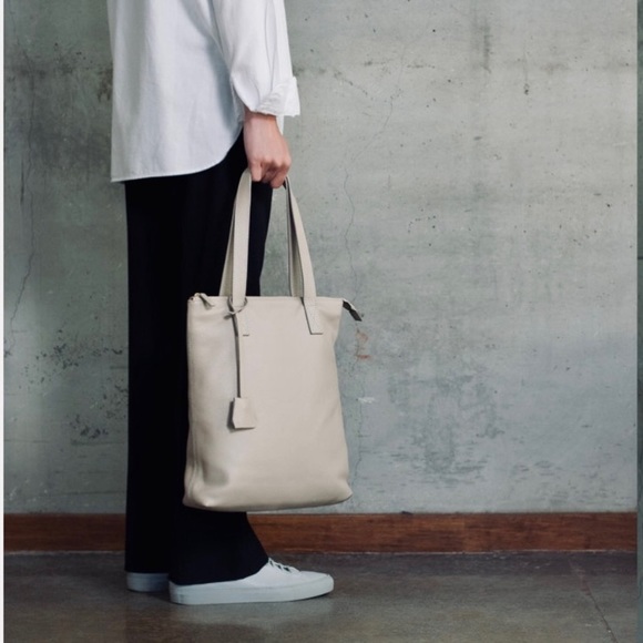 Article & Goods Handbags - Oversized Tote Bag Leather Minimalist Work Shoulder Briefcase Article & Goods